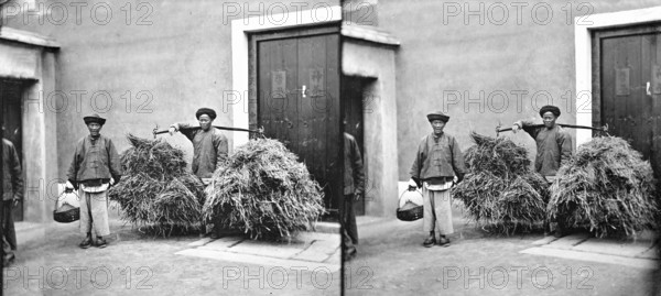 Amoy (Xiamen), Fukien province, China: two field labourers, 1871. Creator: John Thomson.