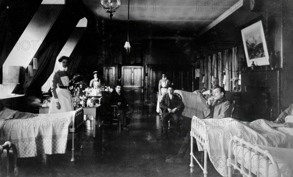 St Bartholomew's Hospital, London: Faith ward, c1908. Creator: Unknown.