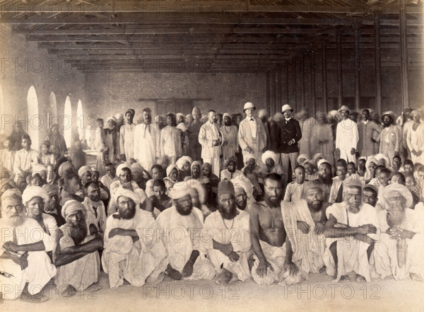 Quarantine area, during bubonic plague outbreak, Karachi, India, 1897. Creator: Unknown.