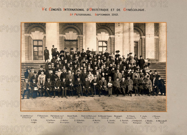 Fifth International Congress of Gynaecology and Obstetrics, St Petersburg, 1910. Creator: Unknown.