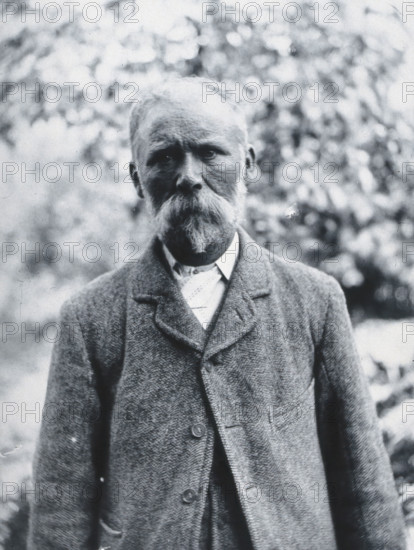 Gloucester smallpox epidemic, 1896: George Steel, a smallpox patient, 1896. Creator: HCF of Gloucester.