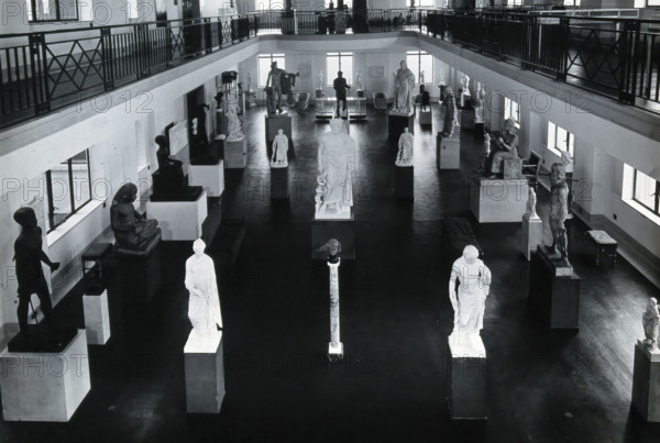 The Wellcome Research Institution building, Euston Road, London: the Hall of Statuary of the... Creator: Unknown.