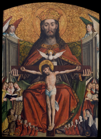 Holy Trinity. Votive painting of Jakub Debinski from the Parish Church of St Margaret in..., c1520. Creator: Unknown.