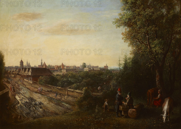 View of Krakow, 1652. Creator: Gottfried Liebalt.