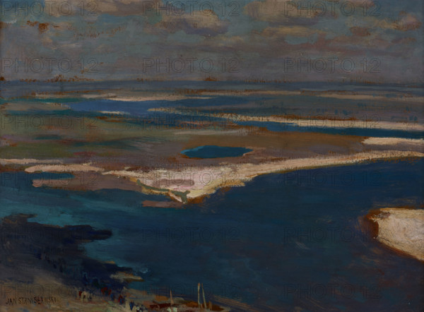 The Dnieper River in Blue, 1904. Creator: Jan Stanislawski.