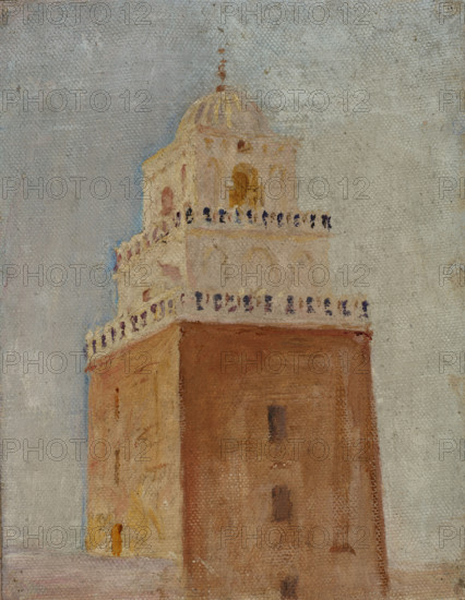 Kairouan (The Minaret of the Mosque of the Barber), 1911. Creator: Jan Ciaglinski.