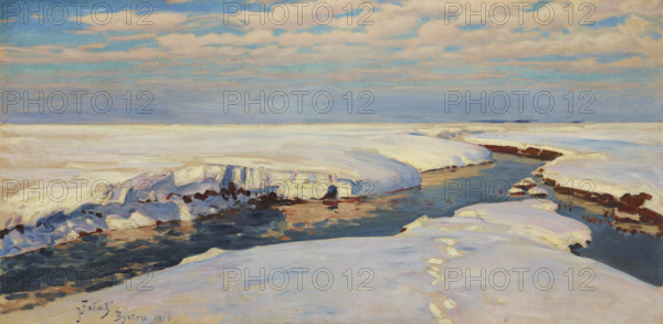 Winter Landscape, 1915. Creator: Julian Falat.