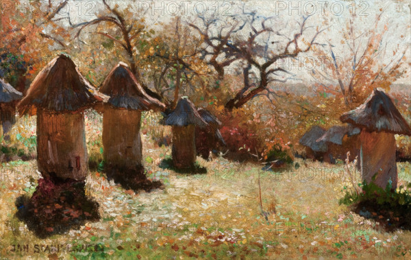 Beehives in the Ukraine, 1895. Creator: Jan Stanislawski.