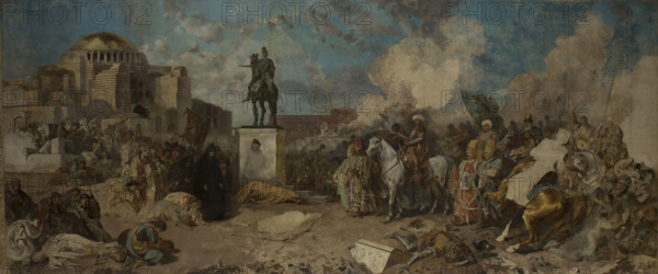 Entry of Sultan Mehmed II to Constantinople, between 1874-1884. Creator: Stanislaus von Chlebowski.
