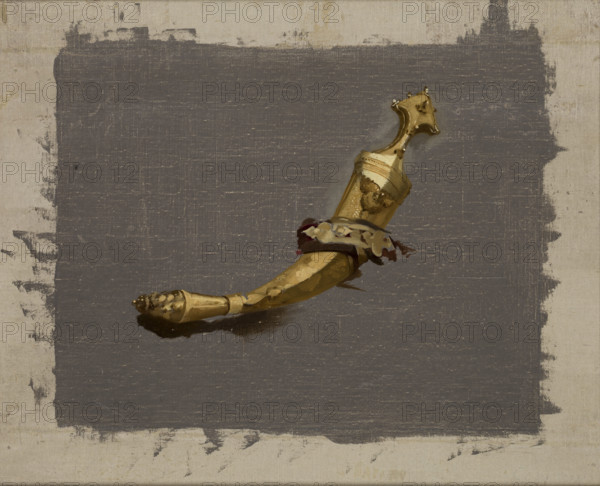 Study of a Khanjar, before 1874. Creator: Stanislaus von Chlebowski.
