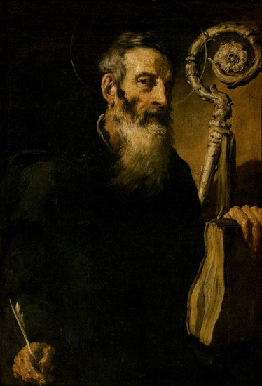 Unknown Saint Abbot (Saint Benedict?), 1st quarter of 17th century. Creator: Domenico Fetti.