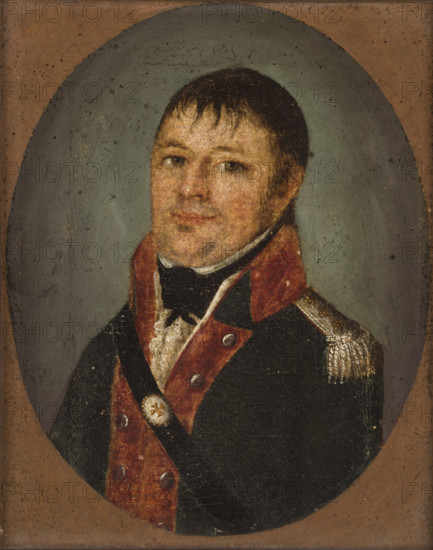 Portrait of an Officer of the National Cavalry of 1790-1795, 1805. Creator: Gwarowski.