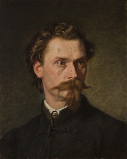 Portrait of Józef Jaroszynski, c1860. Creator: Leopold Loeffler.