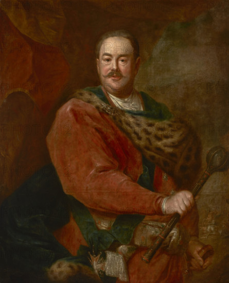Portrait of Jan Klemens Branicki (1689-1771), Grand Hetman of the Crown, c1750. Creator: Augustyn Mirys.