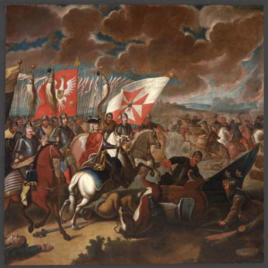 The Battle of Kalisz in 1706, between 1725-1750. Creator: Unknown.