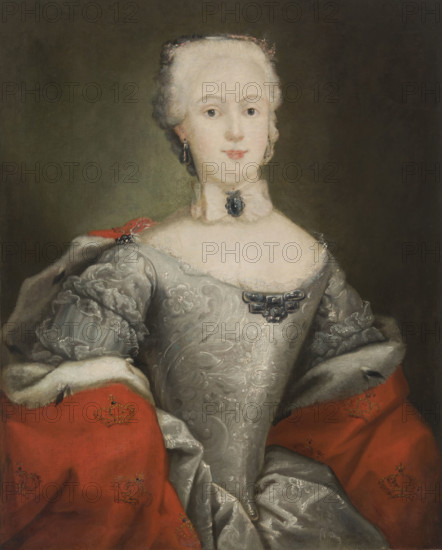 Portrait of an Unknown Woman (Queen Maria Josepha, Wife of Augustus III?), 2nd quarter of 18th cent. Creator: Unknown.