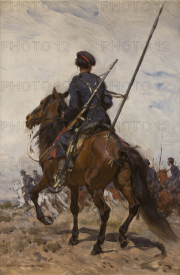 A Cossack, 1882. Creator: Jozef Chelmonski.