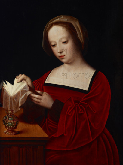 Saint Mary Magdalene Reading a Book, 1st half of 16th century. Creator: Unknown.