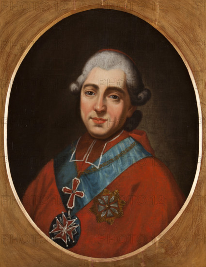 Portrait of Primate Michal Jerzy Poniatowski (1736-1794), between 1785-1790. Creator: Antoni Brygierski.