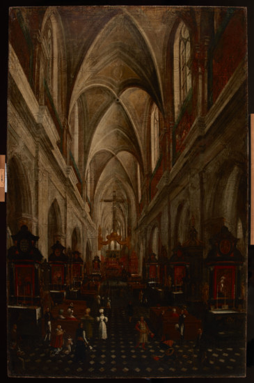 Interior of St Mary's Church in Krakow, c1840. Creator: Teodor Baltazar Stachowicz.