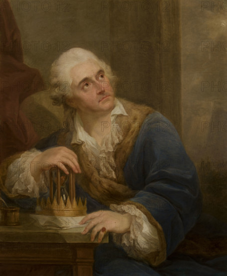 Allegorical Portrait of Stanislaw August Poniatowski with an Hourglass, after 1793. Creator: Marcello Bacciarelli.