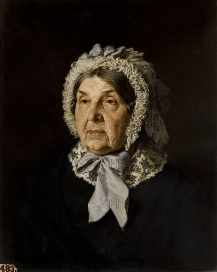 Portrait of Julia Patelska, c1880. Creator: Kazimierz Pochwalski.