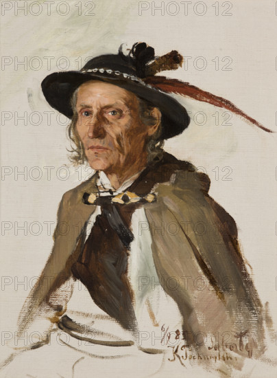 Portrait of Sabala, 1885. Creator: Kazimierz Pochwalski.