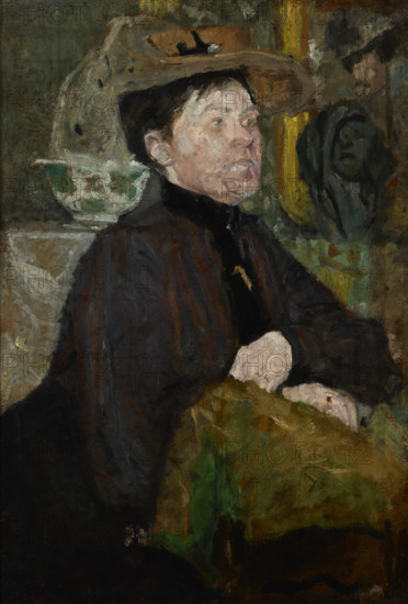 Portrait of Mrs Getter-two-sided painting, c1900. Creator: Olga Boznanska.