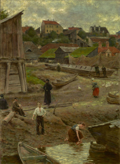 Powisle (Bank of the Vistula in Warsaw), 1883. Creator: Aleksander Gierymski.