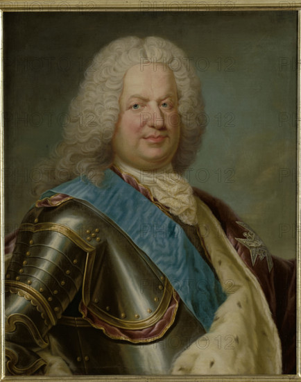 Portrait of Stanislaus Leszczynski (1677-1766), between 1725-1750. Creator: Jean Girardet.