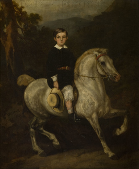 Portrait of General Hauke's Son, 1859. Creator: Juliusz Kossak.