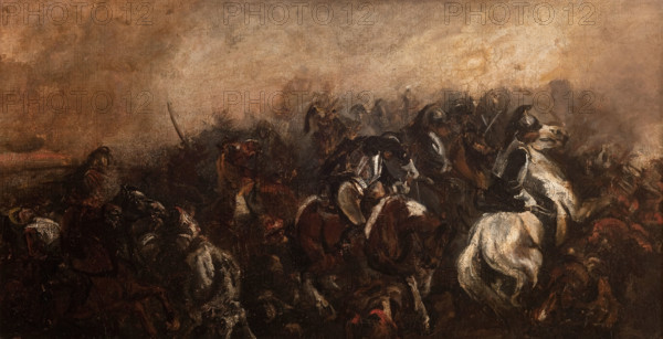 The Battle of Mozhaisk 1812, between 1835-1840, around 1840. Creator: Piotr Michalowski.