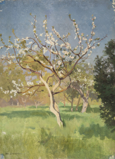 Apple-Tree in Blossom, 1897. Creator: Jan Stanislawski.