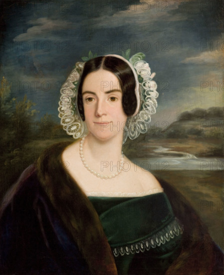 Female Portrait, c1850. Creator: Korneli Szlegel.