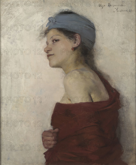 Portrait of a Woman-Gypsy Woman, 1888. Creator: Olga Boznanska.