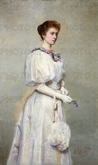 Portrait of Helena Cerchowa, 1898. Creators: Stanislaw Cercha, Helena Cerchowa.
