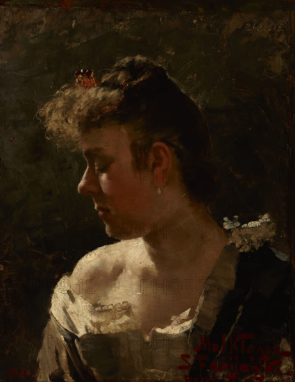 Study of a Woman, 1888. Creator: Stanislaw Fabijanski.