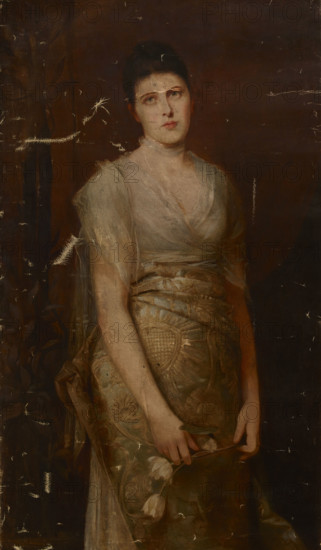 Portrait of Alicja Worms, 19th century. Creator: Wilhelm Von Kaulbach.