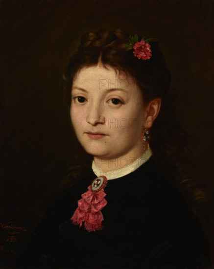Portrait of a Young Woman, 1870. Creator: Antoni Kozakiewicz.