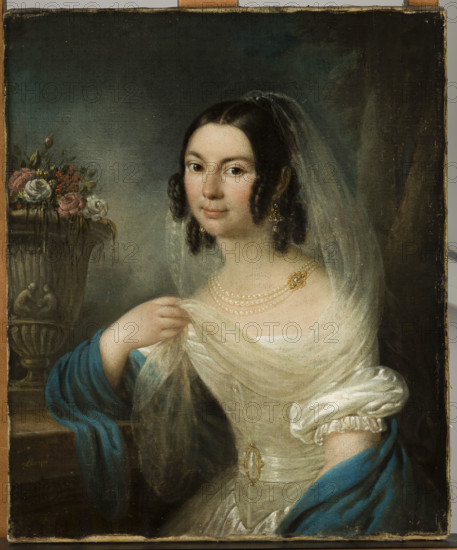 Portrait of Senator Chadzynski's Wife, c1838. Creator: Franciszek Ksawery Lampi.