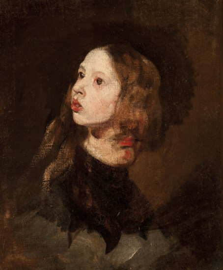 Portrait of Maria Michalowska, c1853. Creator: Piotr Michalowski.