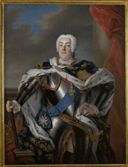 Portrait of Augustus III (1696-1763), c1750. Creator: Louis de Silvestre.