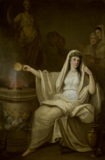 Offering of a Vestal, 1785-1786. Creator: Franciszek Smuglewicz.