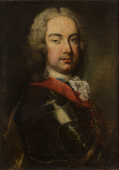 Portrait of a Man in Armour, between 1718-1720. Creator: Unknown.