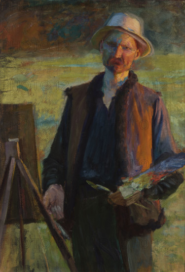 Self-Portrait, between 1896-1900. Creator: Leon Wyczolkowski.
