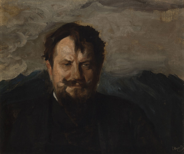 Portrait of Jan Kasprowicz, 1898, [1906]. Creator: Leon Wyczolkowski.