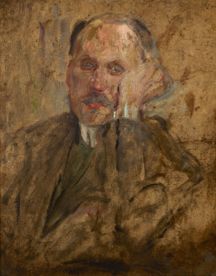 Sketch of a Male Figure, c1925 . Creator: Olga Boznanska.