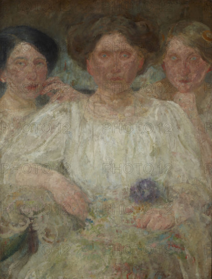 Portrait of Three Sisters, between 1909-1910. Creator: Olga Boznanska.