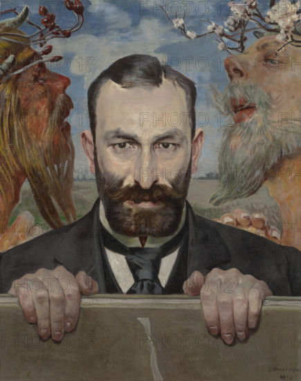 Portrait of Feliks Jasienski, 1903. Creator: Jacek Malczewski.