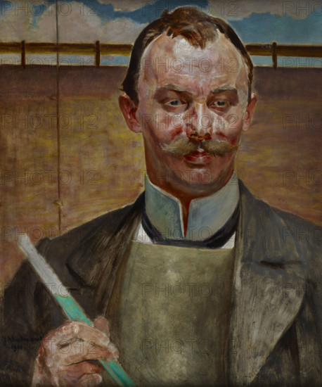 Portrait of Alfred Stepek, 1901. Creator: Jacek Malczewski.